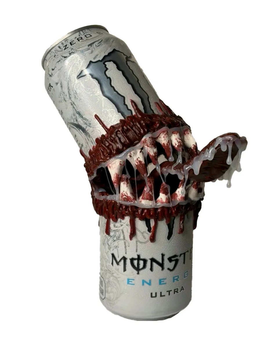 White Ultra Monster Can Sculpture — photo 1 of 4